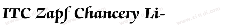ITC Zapf Chancery Li字体转换